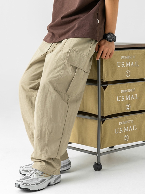 Men's Casual Loose Fit Cargo Pants-2