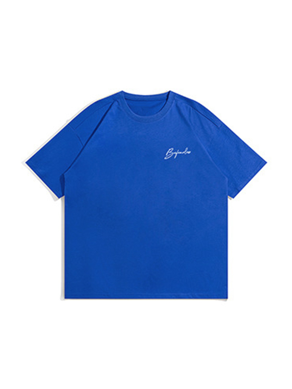 Men's American Style Letter Print Short Sleeve Tee-1