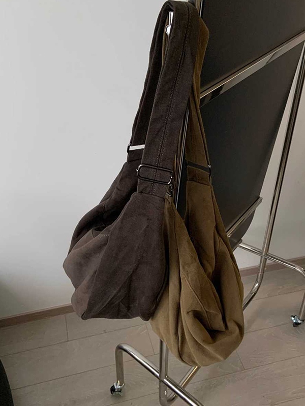 Vintage Canvas Large Capacity Crossbody Bag-1