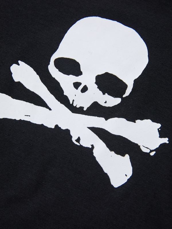 Skull Print Short Sleeve Y2K Crop Top-5