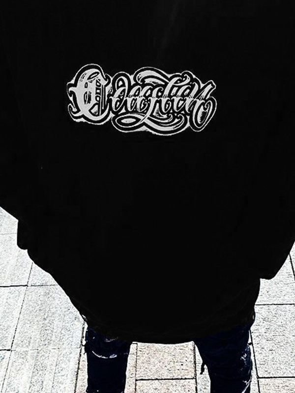 Men's Disorganized Print Oversized Hoodie-4