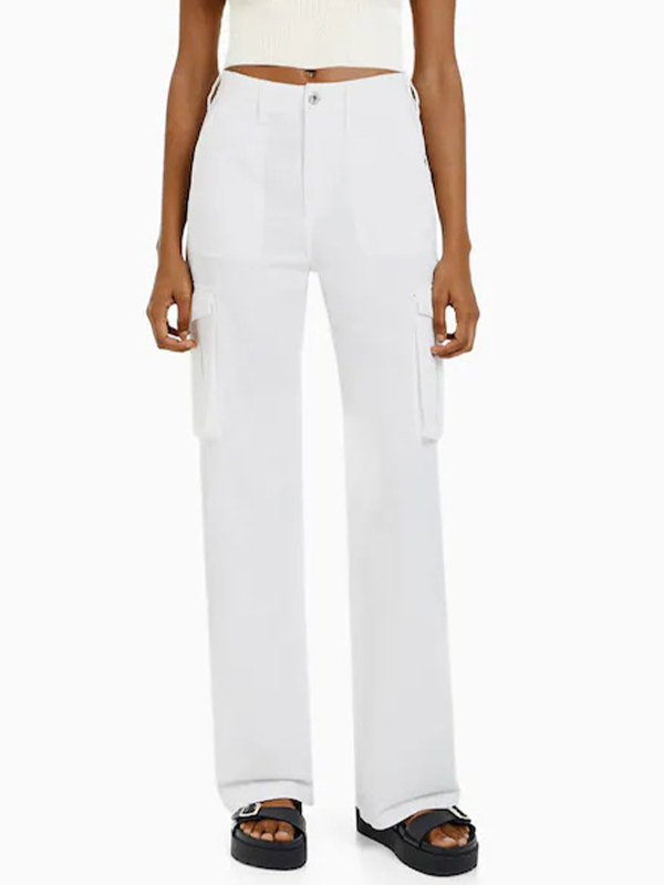 Versatile High Rise Multi Pocket Cargo Pants-1