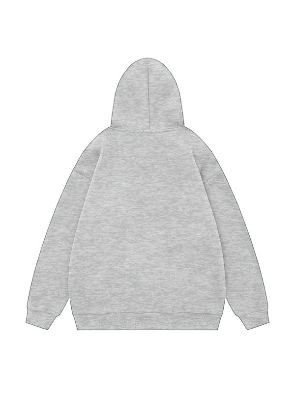 Vintage Star Print Oversized Hoodie-1