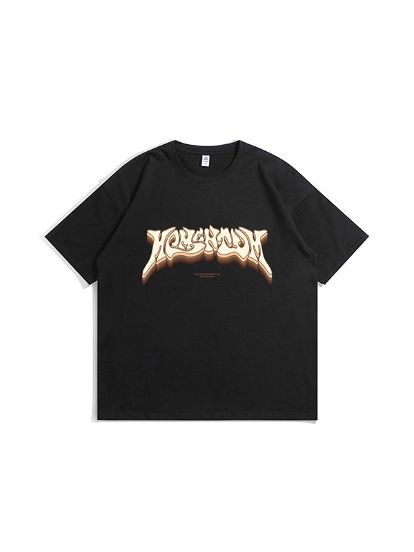 Men's Printed Oversized Short Sleeve Tee-1