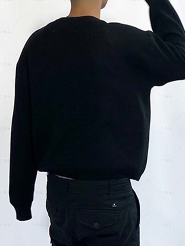 Men's Punk Anime Jacquard Knit Sweater-4
