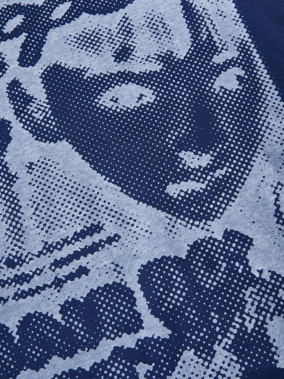 Pixel Face Print Long Sleeve Tee-7