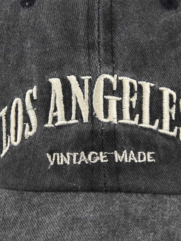 Vintage Wash Letter Embroidery Baseball Cap-3