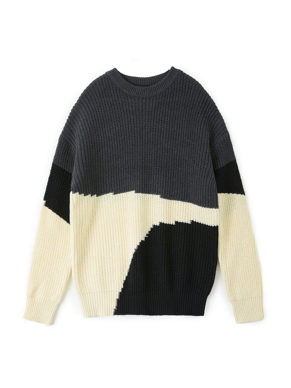 Men's Color Block Pullover Sweater-3