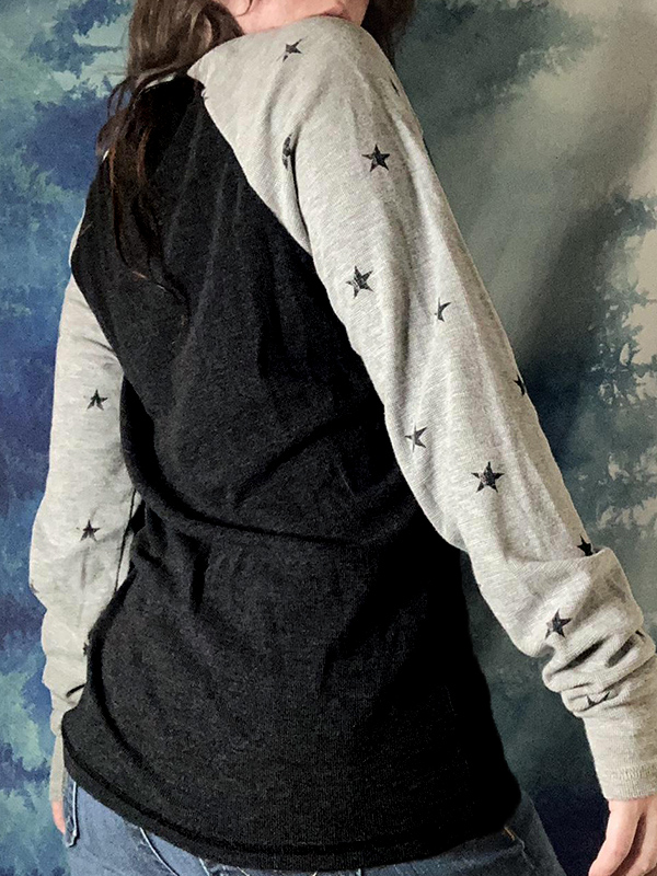 Vintage Star Print Raglan Long Sleeve Knit-3